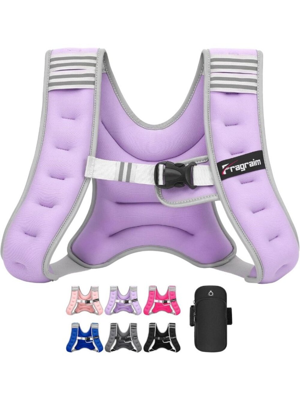 Adjustable Weighted Vest for Men & Women - 8lb to 20lb Fitness Training Gear